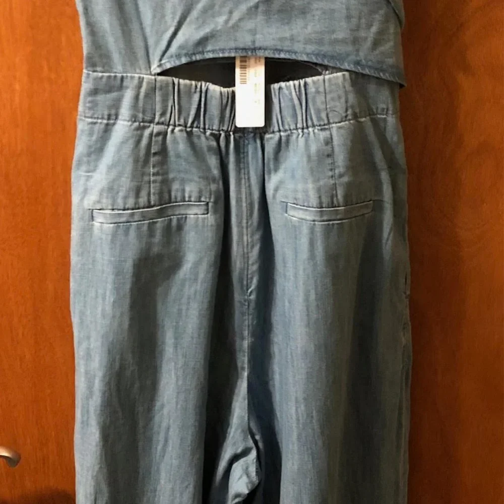 This is THE J Crew Belted Chambray jumpsuit! Size 8, New with Tag - Picture 4 of 8